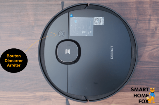 ecovacs deebot 950 bouton start stop